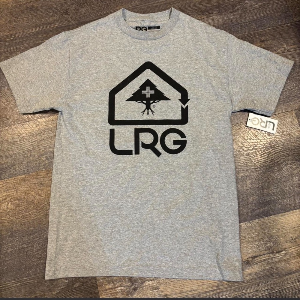 LRG Gray Graphic T-Shirt for Men